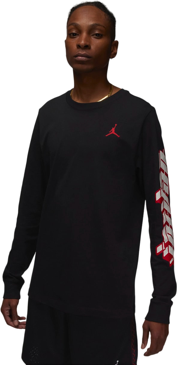 

Лонгслив мужской Nike M J BRAND LS GFX CREW черный S, M J BRAND LS GFX CREW