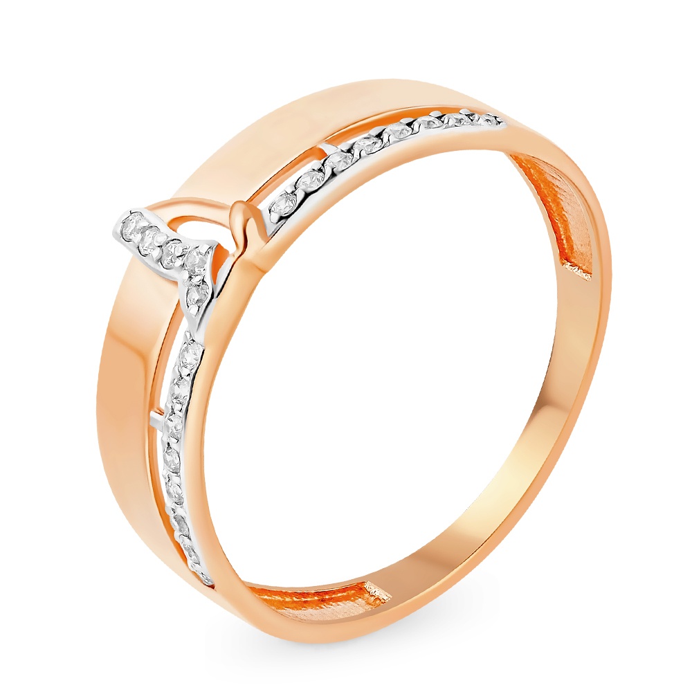 

Кольцо из красного золота с фианитом р.  585Gold 301011491, 301011491