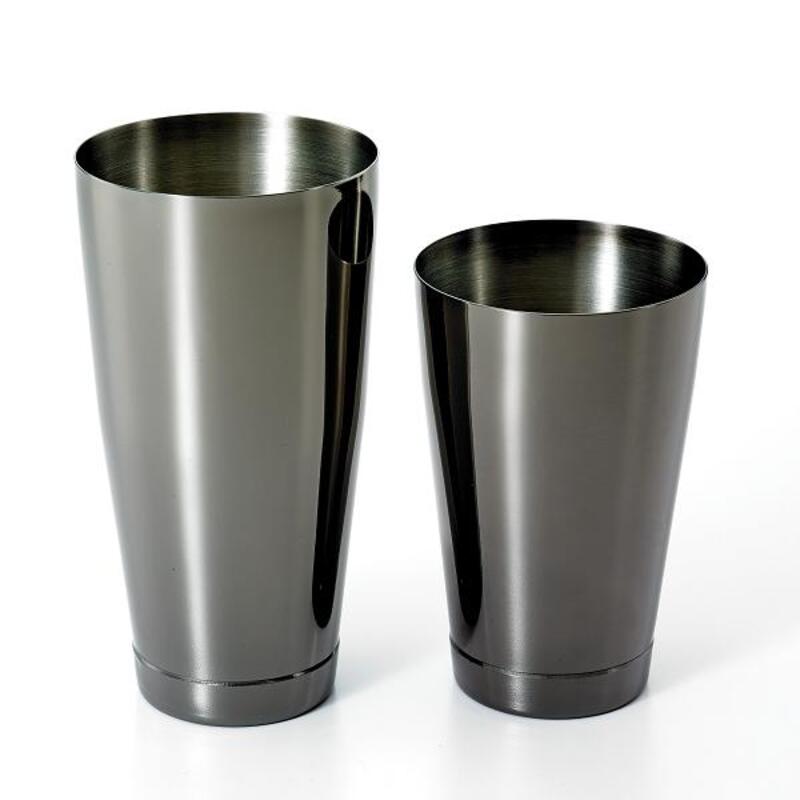 фото Шейкер американский, стаканы 0,82л и 0,53л, олово/черная сталь m37009bk mercer culinary