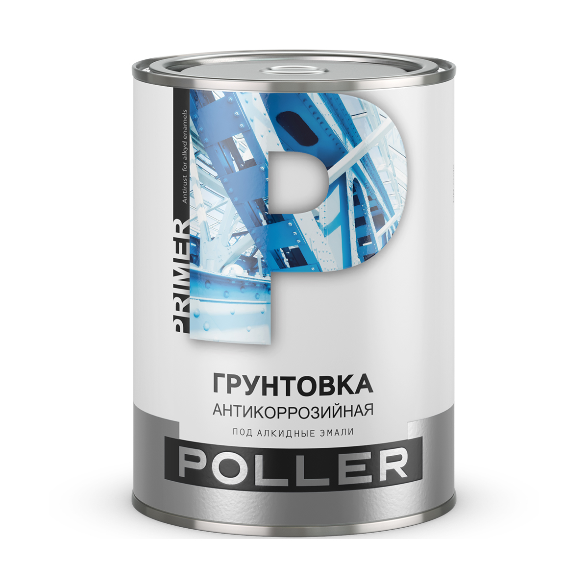 фото Грунтовка антикоррозийная poller, 1,9 кг, серая