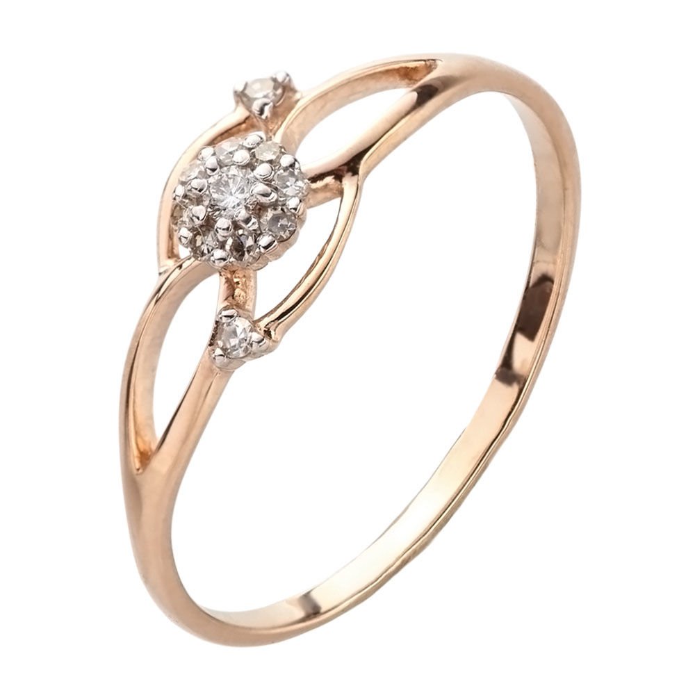

Кольцо из красного золота с бриллиантом р. , 585Gold 101014907, 101014907