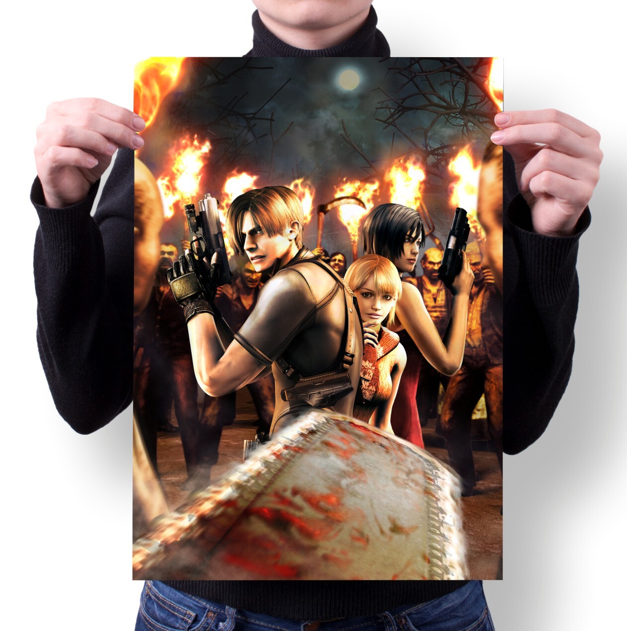

Плакат MIGOM А1 Принт Resident Evil Резидент Эвил - 4, А1 Принт "Resident Evil, Резидент Эвил" - 4