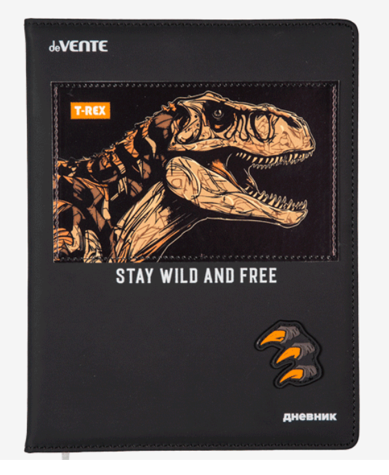 

Дневник deVENTE T-Rex 48 листов с ляссе, Разноцветный, 2020419