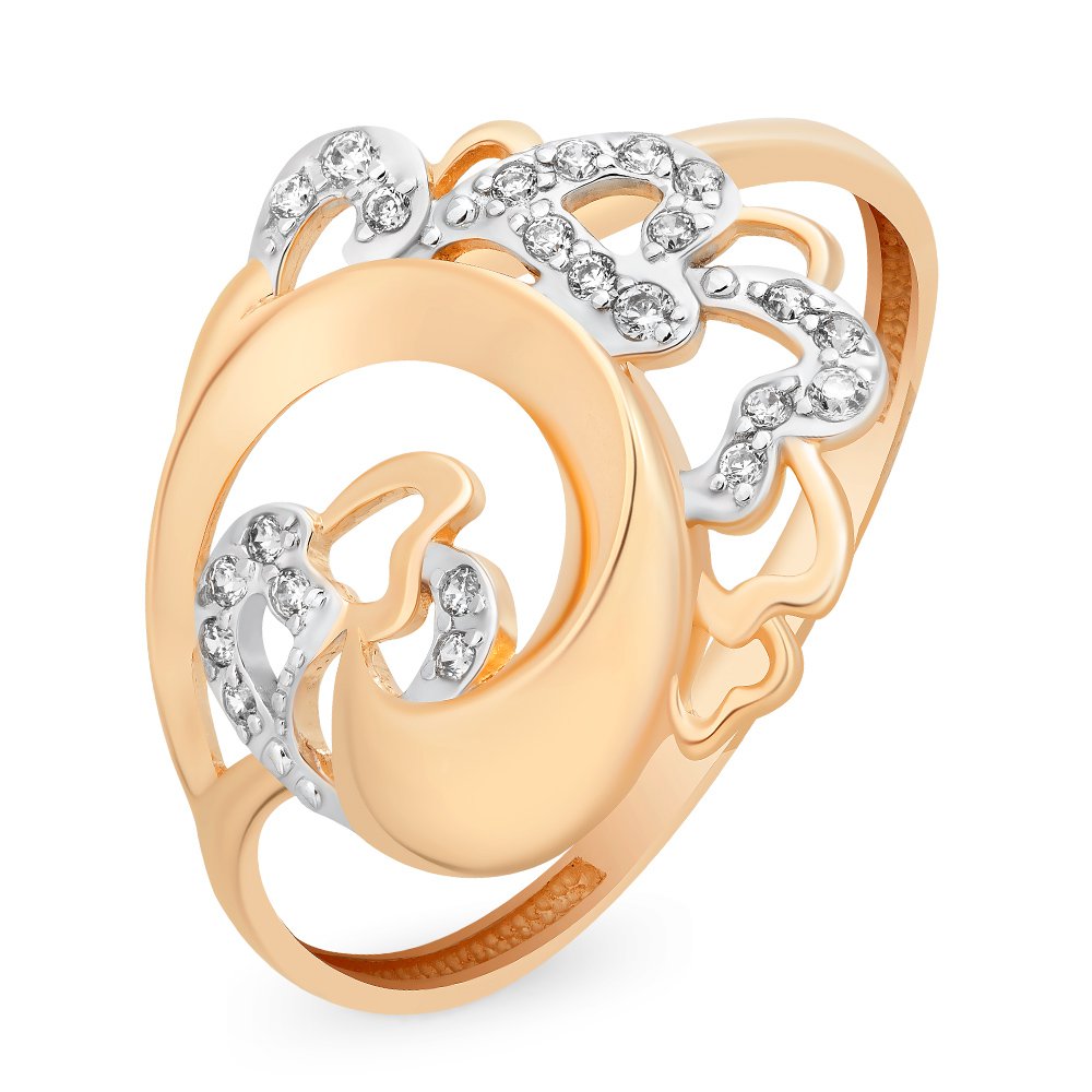 

Кольцо из красного золота с фианитом р. , 585Gold 301009712, 301009712
