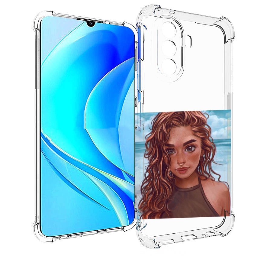 

Чехол MyPads девушка-с-пирсингом-на-море женский для Huawei Nova Y70 / Nova Y70 Plus, Прозрачный, Tocco