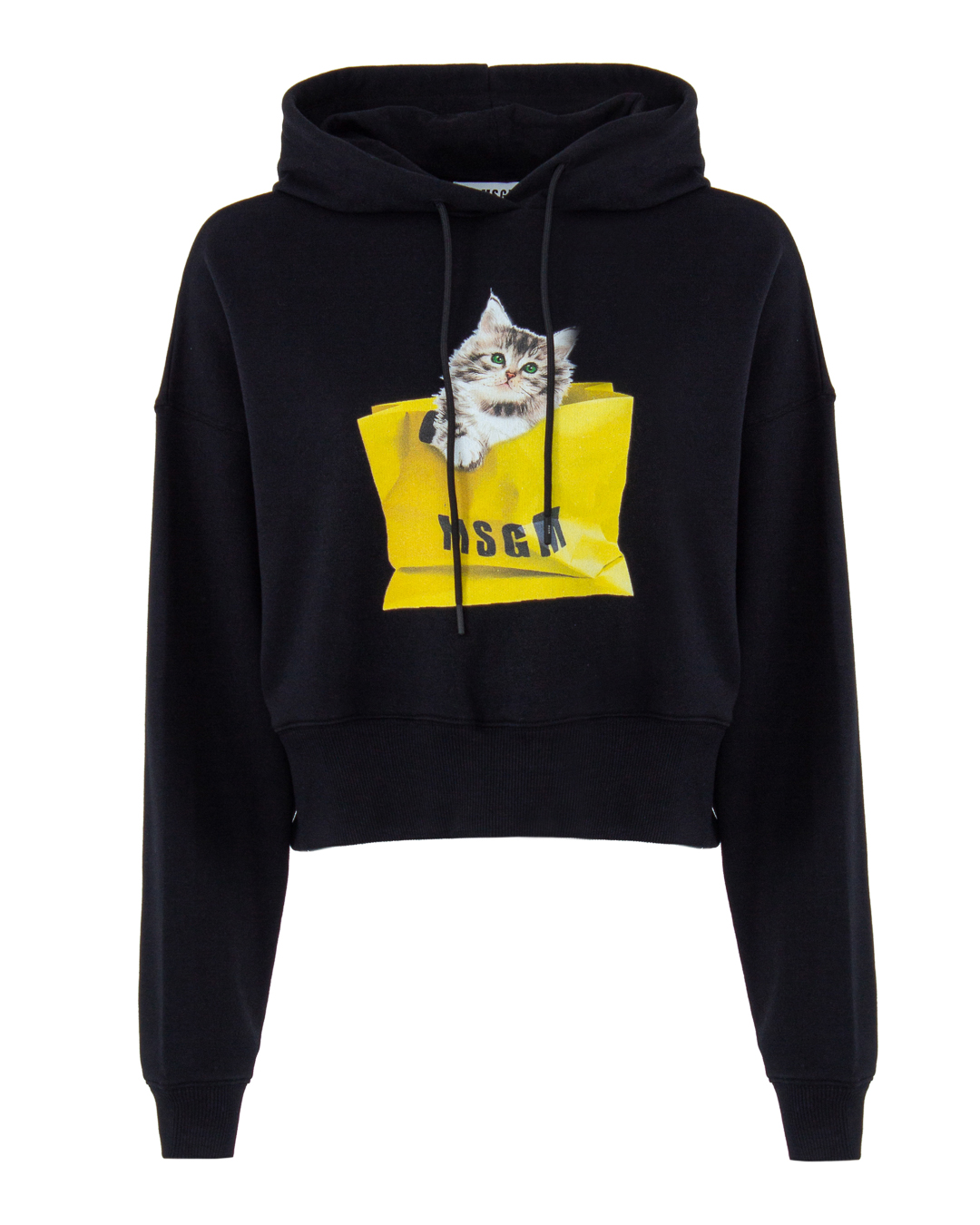 

Толстовка женская MSGM 3241MDM164 черная M, 3241MDM164