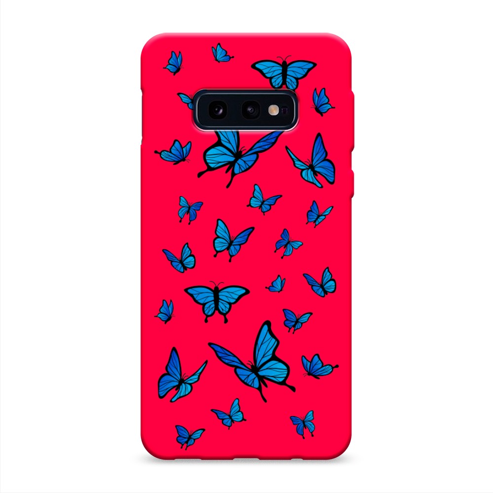 

Чехол Awog на Samsung Galaxy S10E "Синие бабочки", Разноцветный, 27253-1