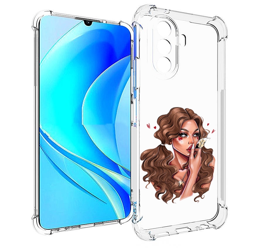 

Чехол MyPads девушка-со-стрелой женский для Huawei Nova Y70 / Nova Y70 Plus (MGA-LX9N), Прозрачный, Tocco