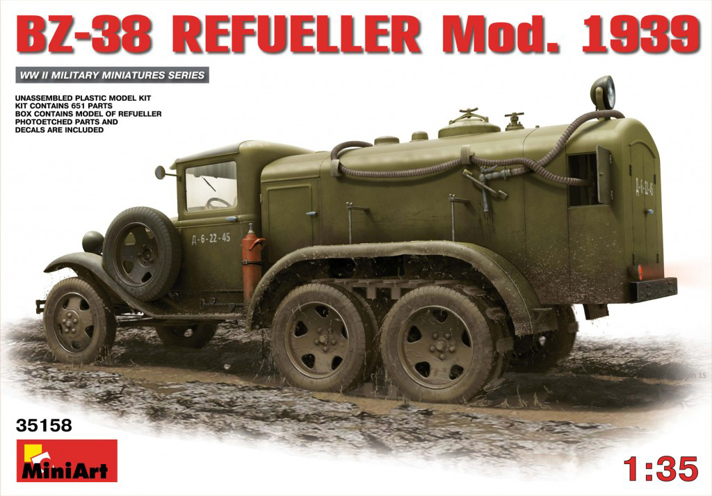 

Сборная модель MiniArt 1/35 БЗ-38 Топливозаправщик образца 1939 г. 35158