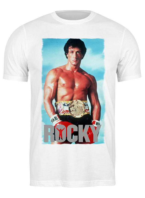 

Футболка мужская Printio Rocky balboa белая S, Белый, Rocky balboa