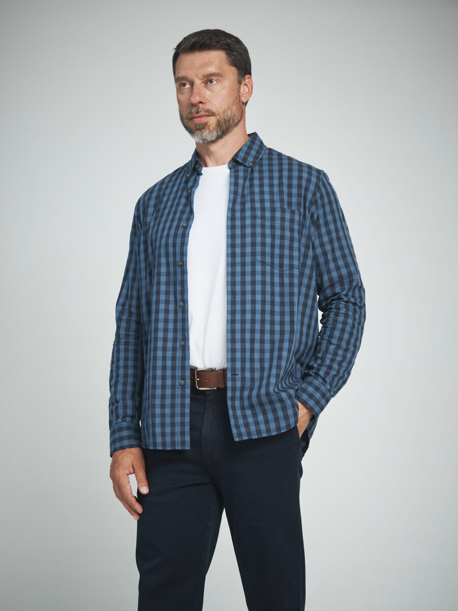 

Рубашка мужская Velocity I-RLC78 синяя 5XL, Синий, I-RLC78
