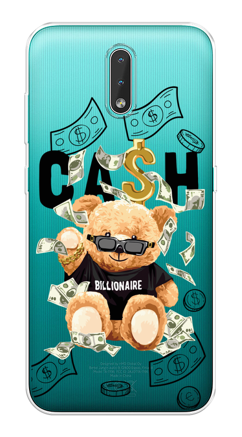 

Чехол на Nokia 2.3 "Big cash", Черный;серый;бежевый, 123250-6