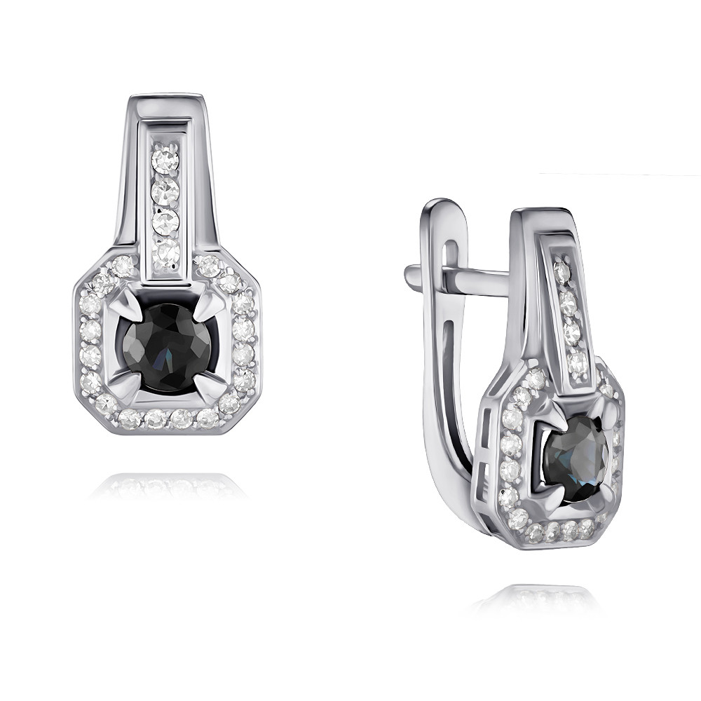 

Серьги из белого золота ADAMAS 24041032/01-А51ДЧ-432, бриллиант/сапфир, 24041032/01-А51ДЧ-432