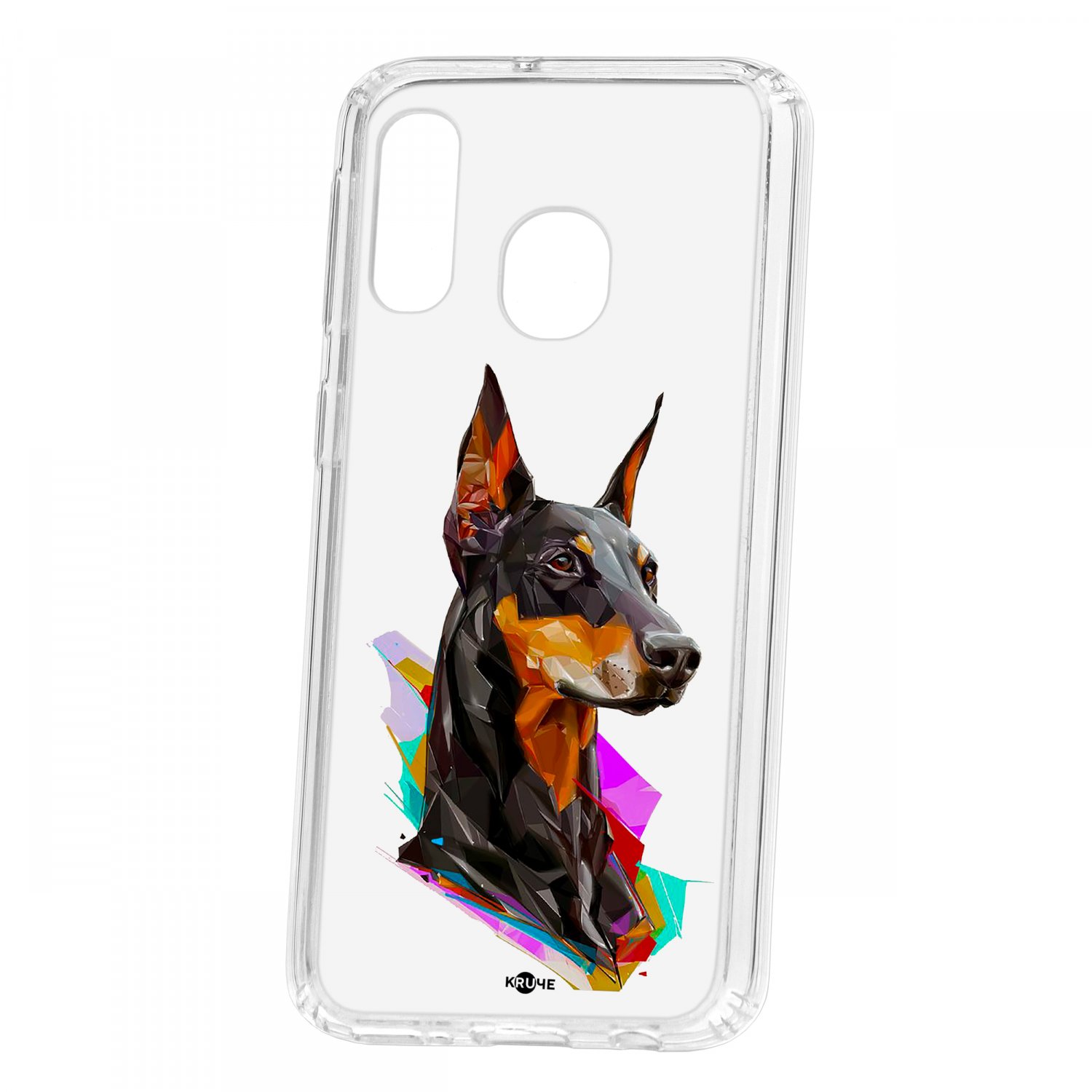 

Чехол для Samsung Galaxy A40 2019 КRUЧЕ Print Доберман, Print