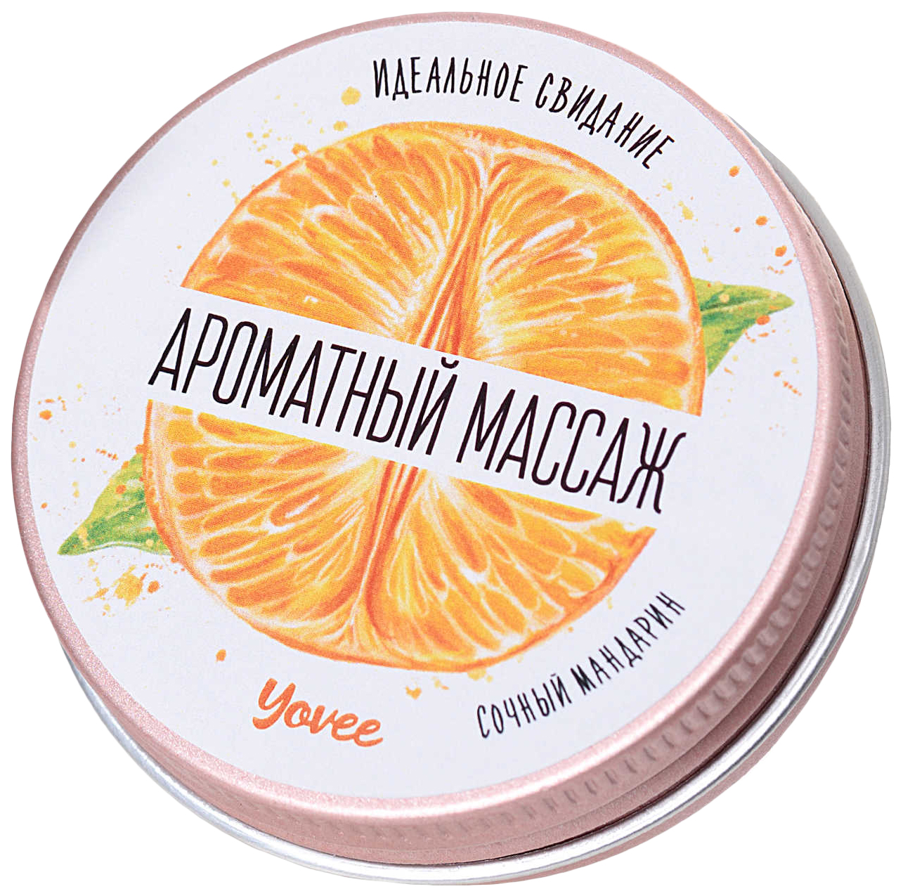фото Массажная свеча ароматный массаж с ароматом мандарина 30 мл. toyfa