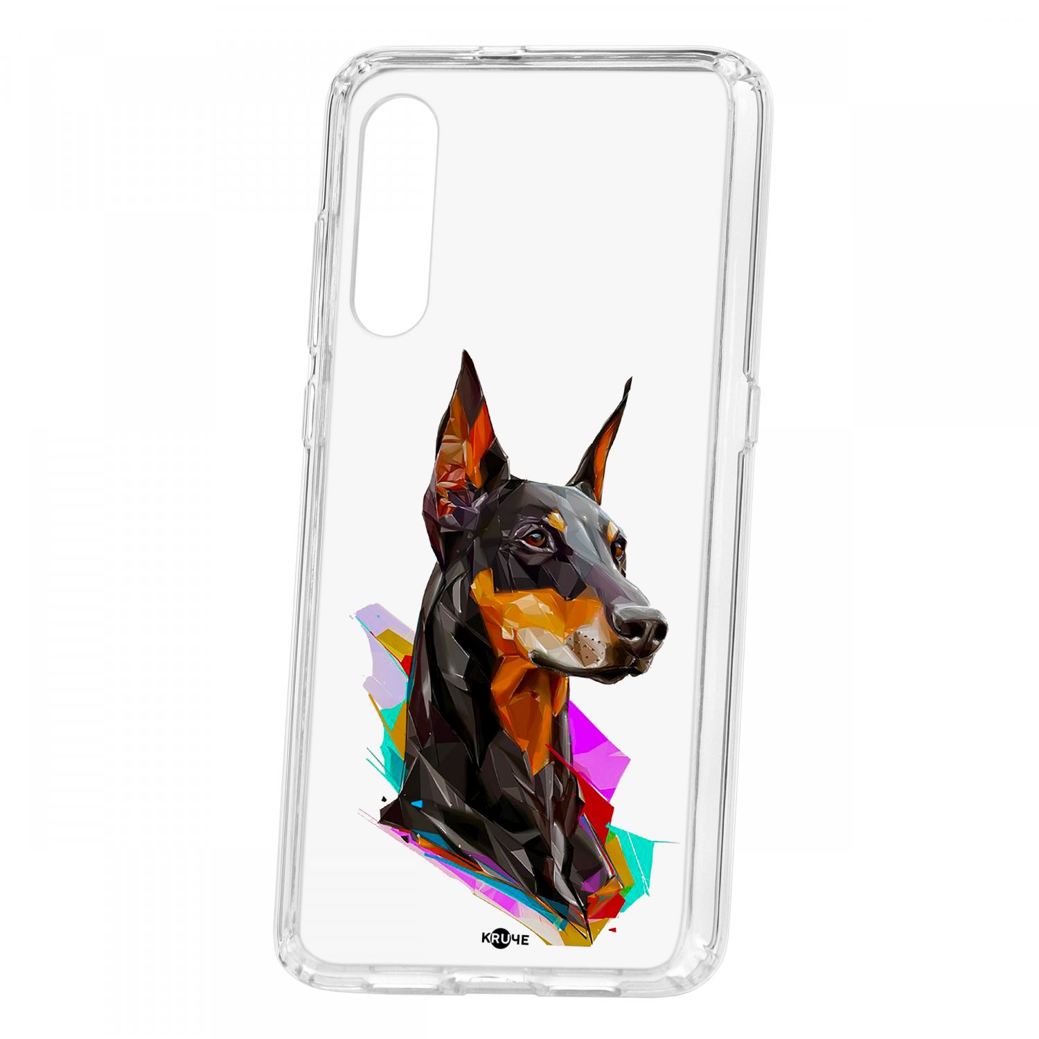 фото Чехол xiaomi mi 9 kruche print доберман кruче