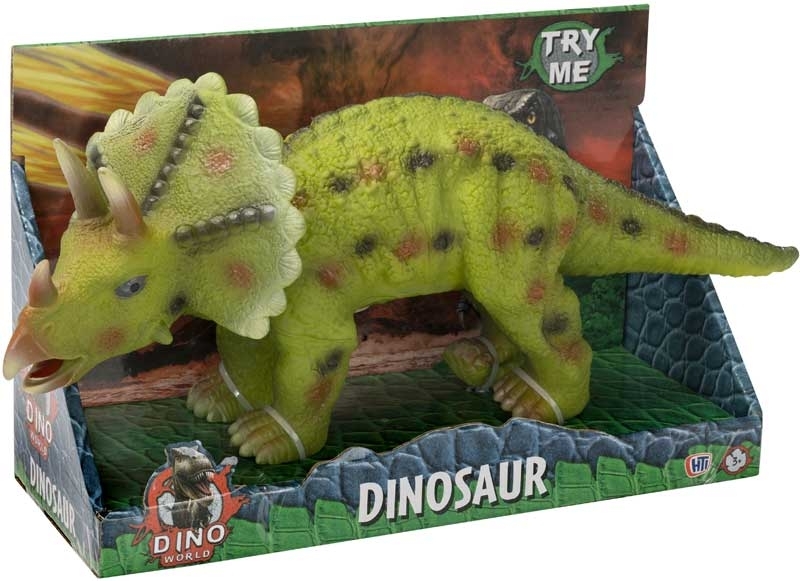 Фигурка динозавра DINO WRLD Трицератопс 28 см HTI