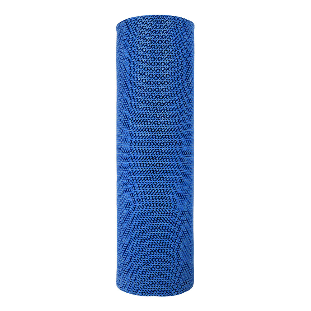 фото Коврик-дорожка "зигзаг", 90х1000 см, 5 мм, голубой vortex
