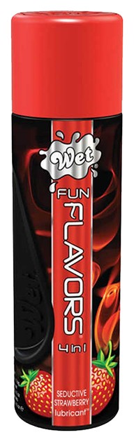 Гель-лубрикант WET Fun Flavors 4-in-1 на водной основе клубника 89 мл