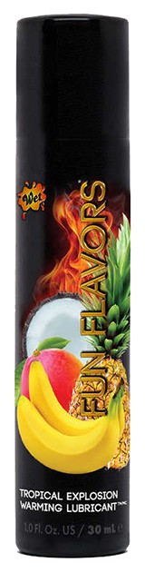 Купить Разогревающий лубрикант Fun Flavors 4-in-1 Tropical Explosion тропические фрукты 30 мл, WET