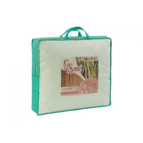 

Одеяло евро "ЭГО", бамбуковое волокно, 200х220 см, цвет: белый