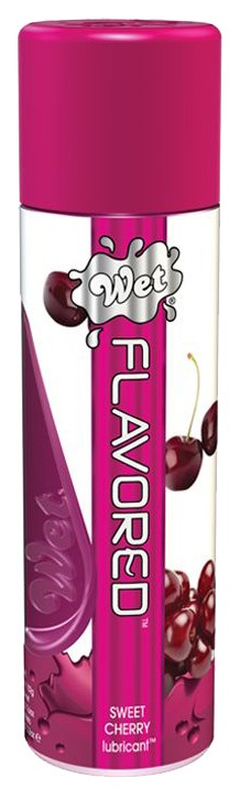 Купить Flavored Sweet Cherry, Лубрикант Wet Flavored Popp N Cherry с ароматом вишни 89 мл.