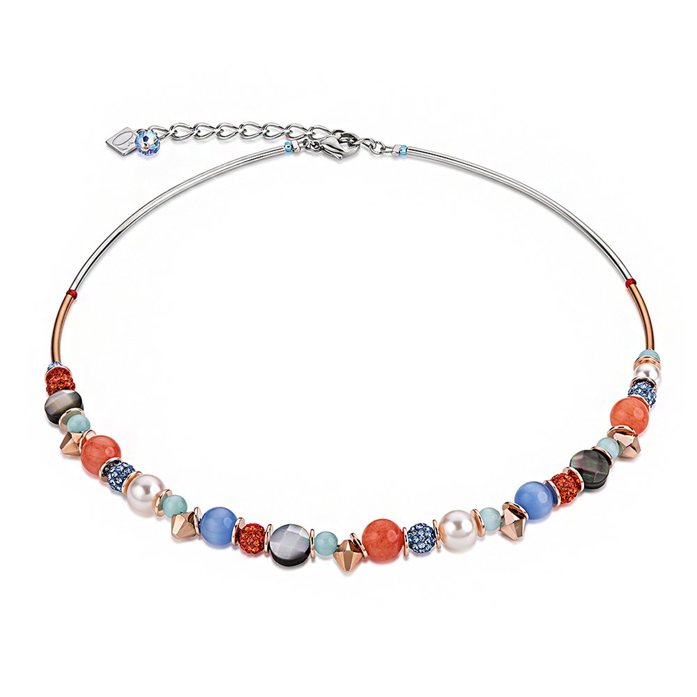 

Колье женское Coeur de Lion 4864/10-2002, кристаллы, 4864/10-2002
