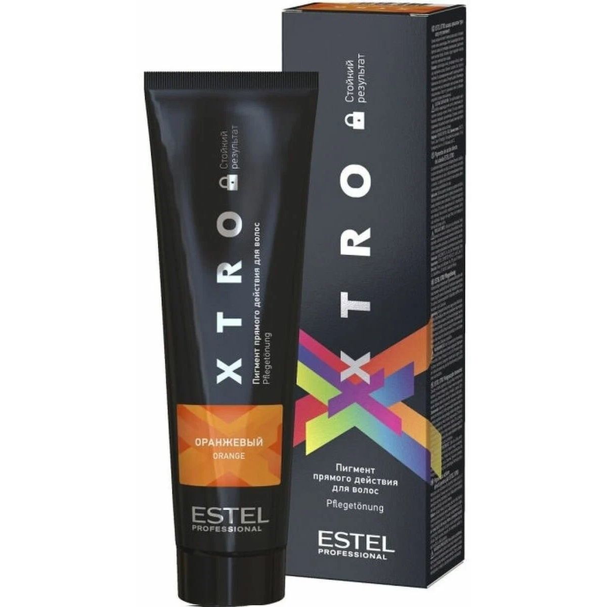 Краска для волос ESTEL XTRO Пигмент прямого действия Black оранжевый 100 мл краска масляная студия 46мл кадмий оранжевый имит