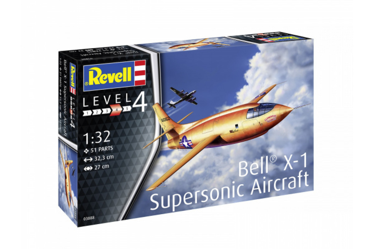 

Экспериментальный самолёт Bell X-1 1-ый сверхзвуковой самолёт Revell