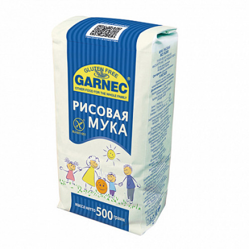 Мука рисовая, без глютена Garnec 500 г