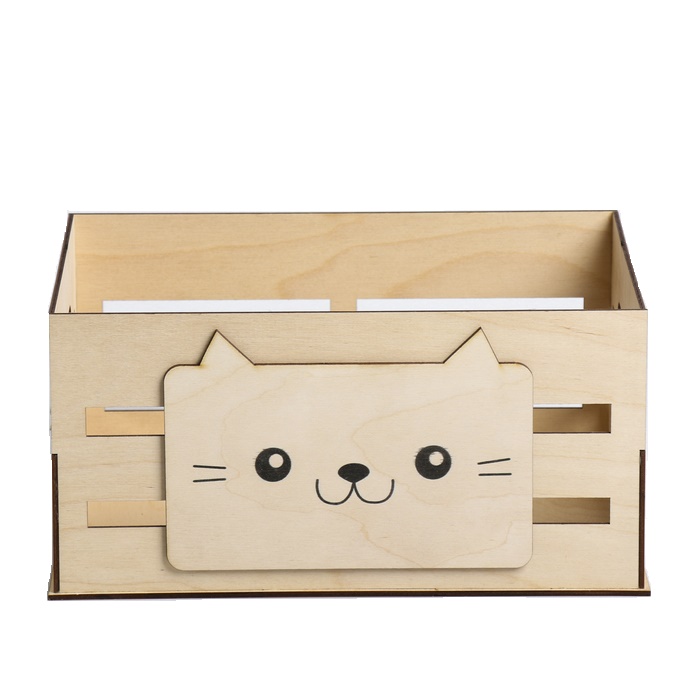 фото Ящик для хранения кот, 300 × 150 × 200 мм sima-land