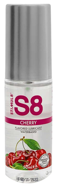 Купить Смазка на водной основе S8 Flavored Lube со вкусом вишни 50 мл, Stimul8