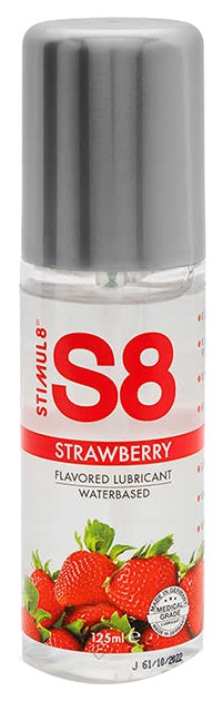 Купить Flavored Lube клубника, Смазка на водной основе S8 Flavored Lube со вкусом клубники 125 мл., Stimul8