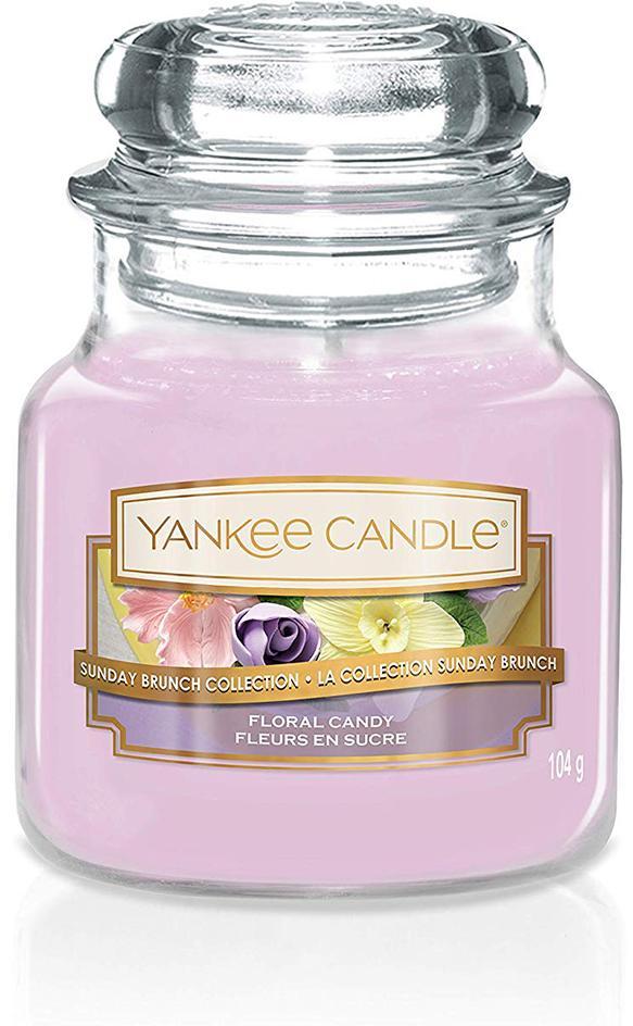 

Свеча ароматическая Yankee Candle Floral Candy/ Цветочные сладости 25-40 ч, Small Jar