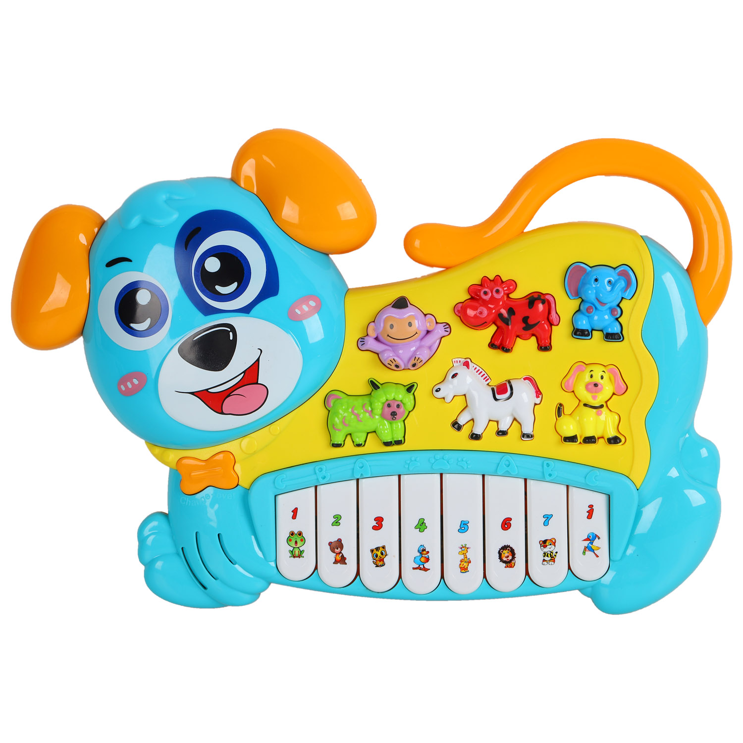 фото Пианино обучающее тм smart baby собака цвет голубой, 42 звука, мелодии, стихи jb0333400