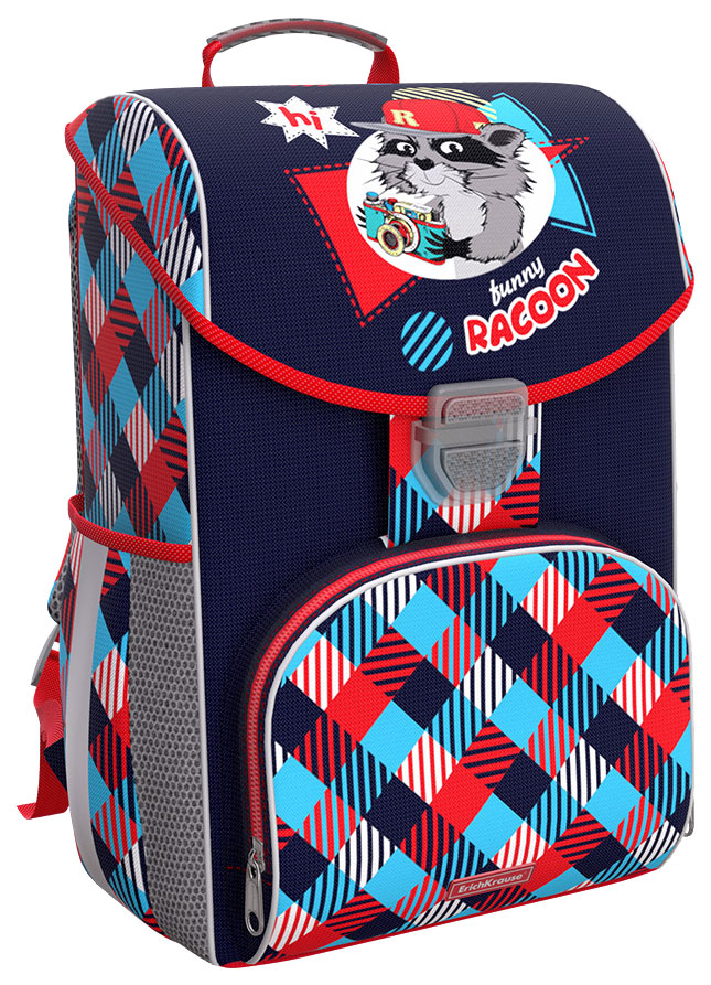 

Ранец детский ErichKrause ErgoLine 15L Funny Racoon, Синий