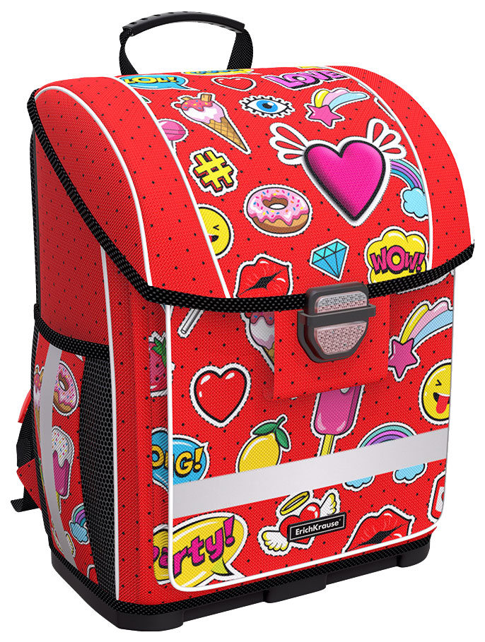 

Ранец детский ErichKrause ErgoLine 16L Sweet Love, Красный