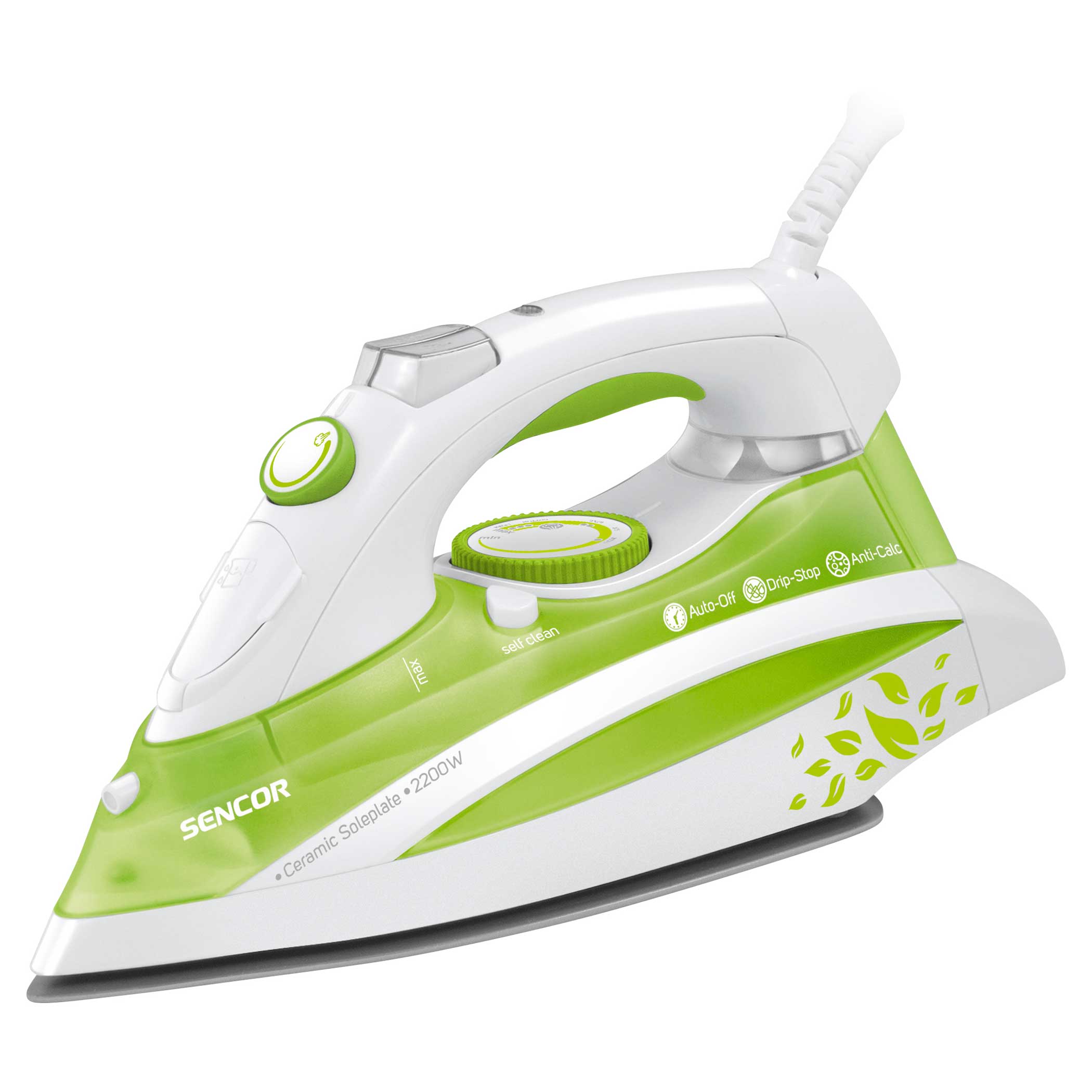 Утюг Sencor SSI 8440GR белый, зеленый утюг tefal ultragliss plus fv6813e0 белый зеленый