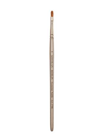 Кисть с серебристой ручкой №8/Professional Filbert Brush 8 (Цв: n/a)/Kryolan/3708 лэтуаль sophisticated кисть для теней малая с магнитной ручкой n104