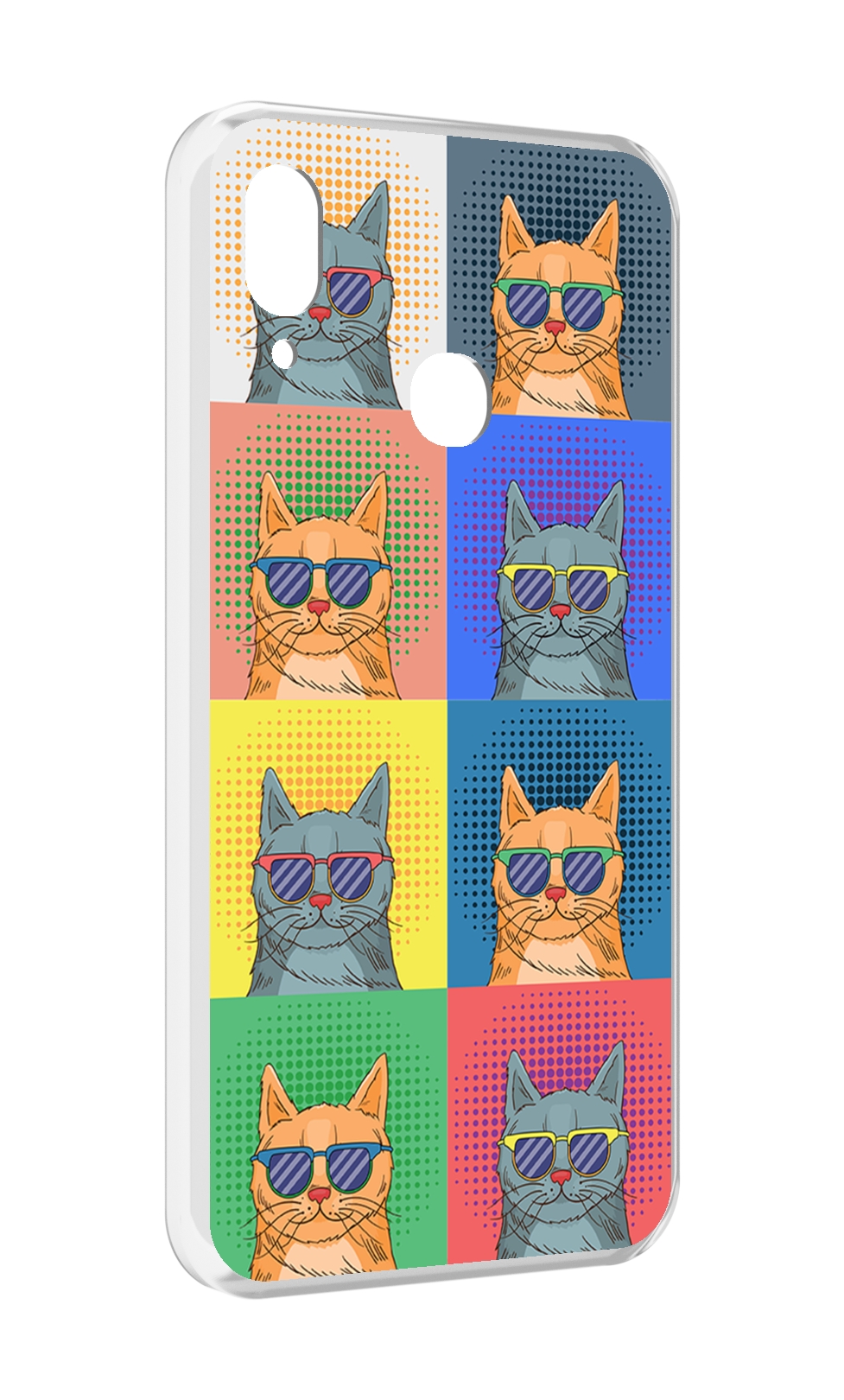 

Чехол MyPads разноцветные-коты для BQ BQ-6040L Magic, Прозрачный, Tocco