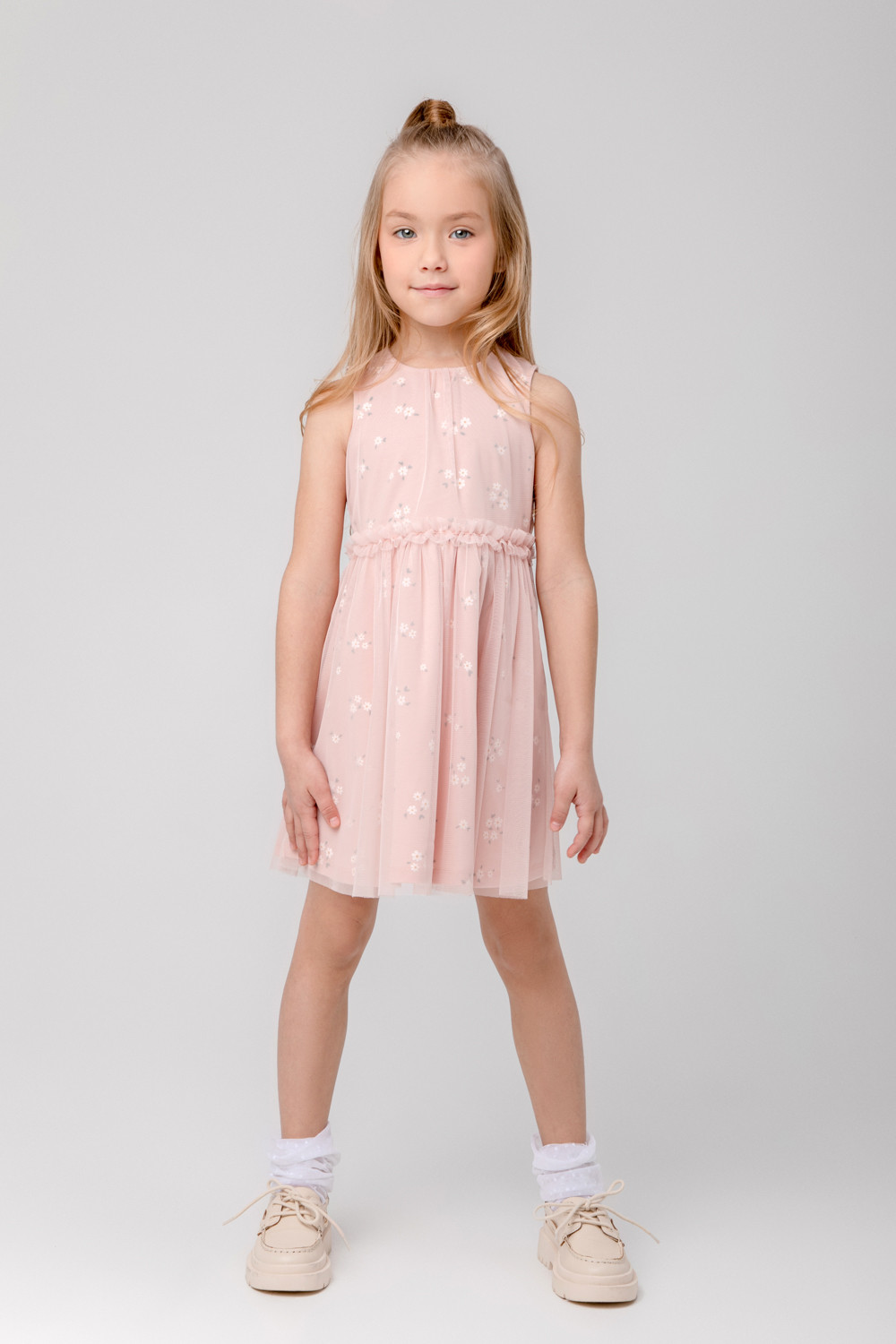 Платье детское CROCKID М 2618-3, розовый, 116