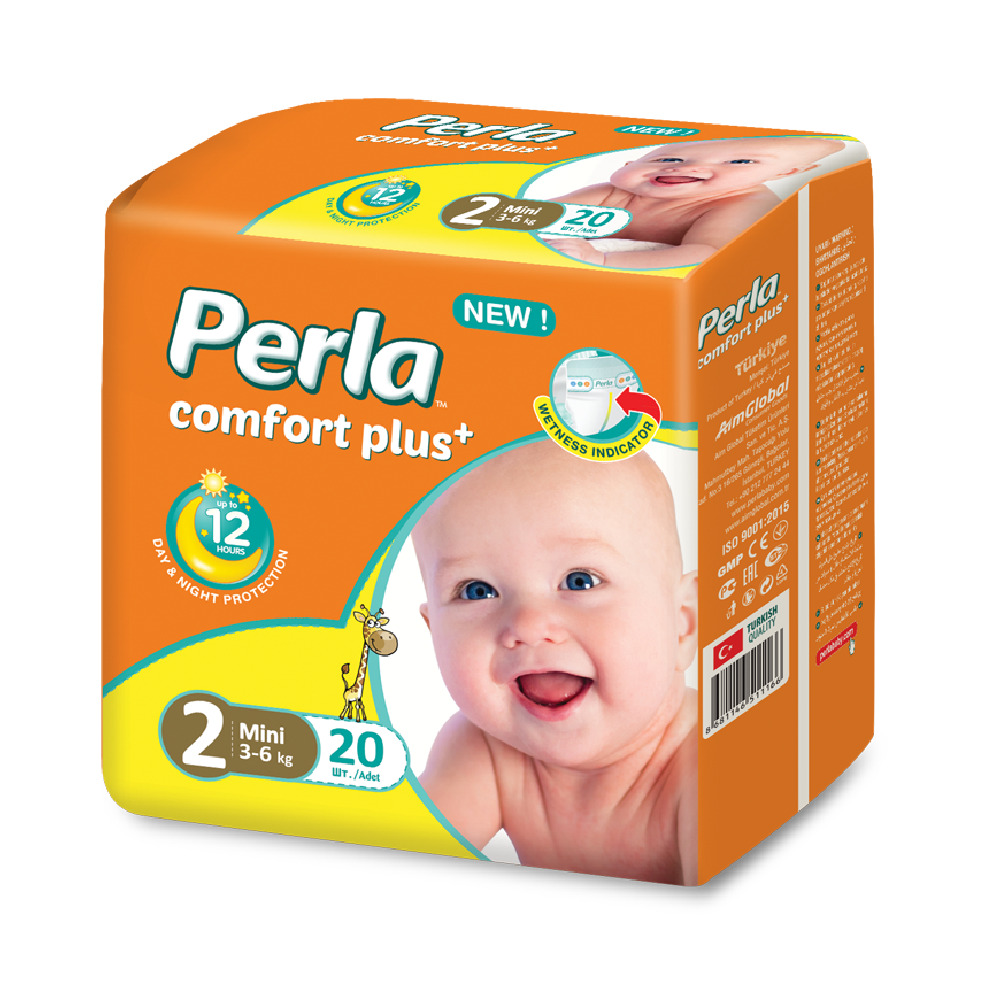 Подгузники PERLA CP ECO BABY MINI 20 шт 3-6 кг