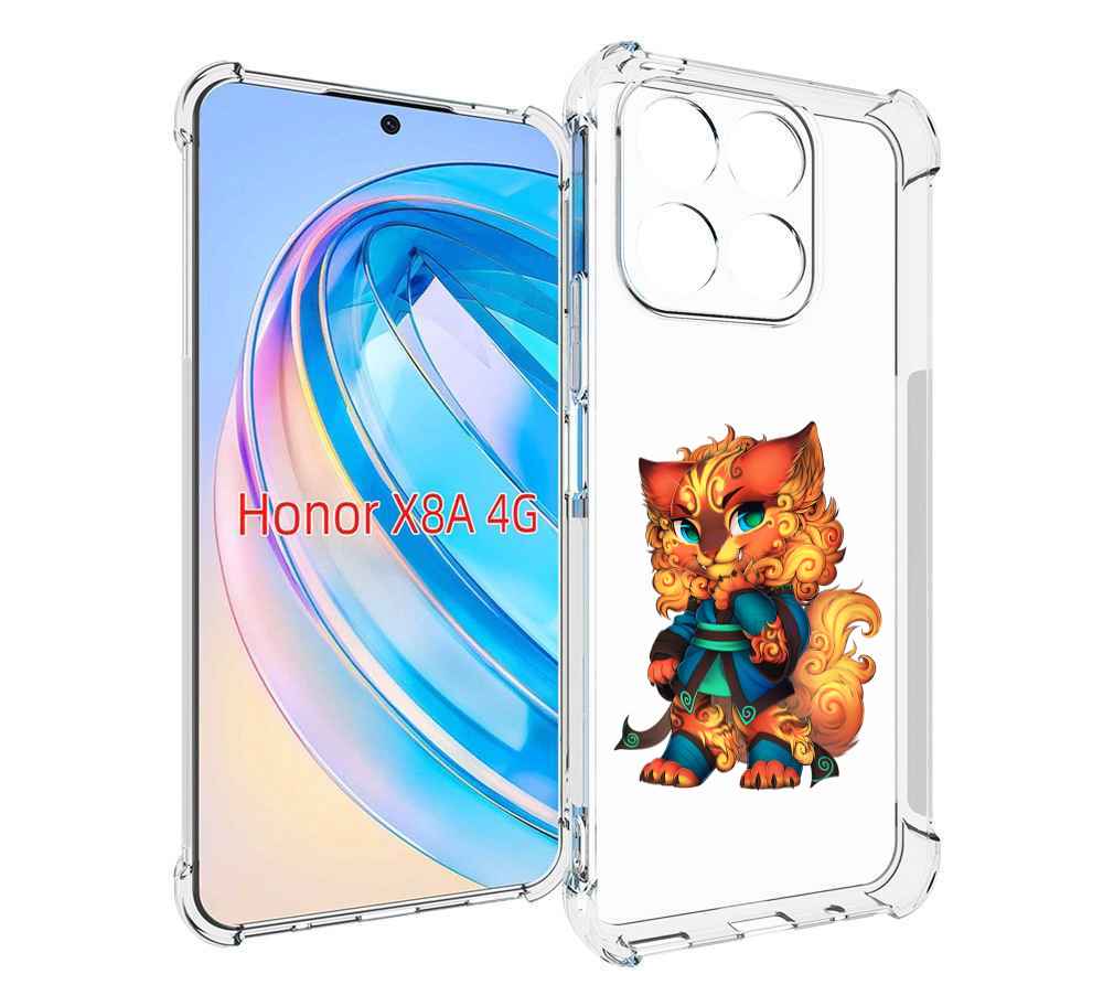 

Чехол MyPads золотой-кот для Honor X8a, Tocco