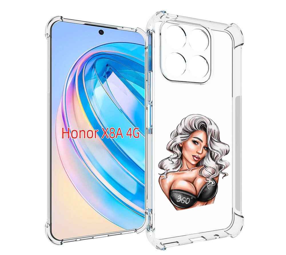 

Чехол MyPads ивлеева-рисунок женский для Honor X8a, Tocco
