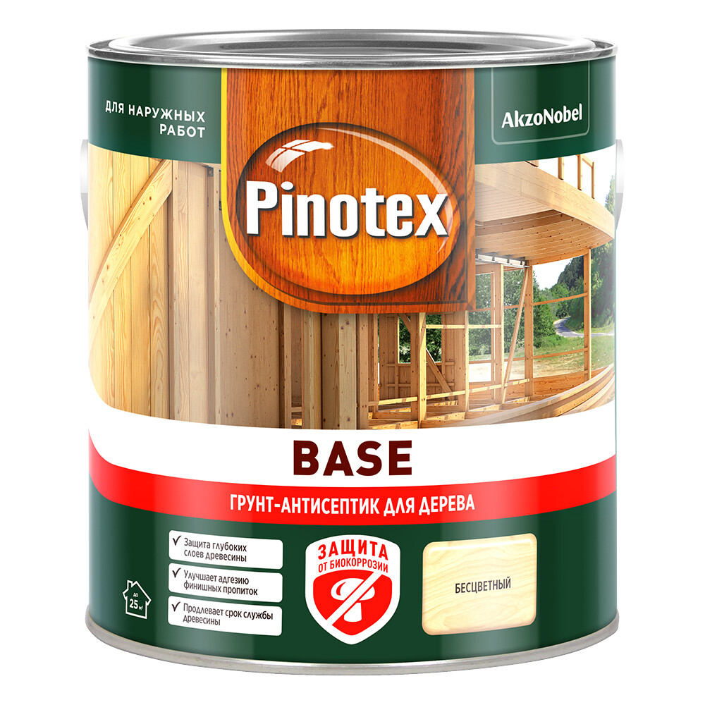 Антисептик Pinotex Base бесцветный 2,5 л