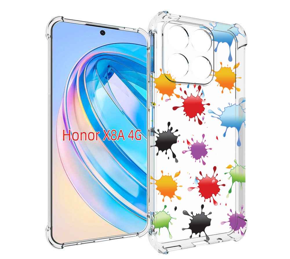 

Чехол MyPads кляксы для Honor X8a, Tocco