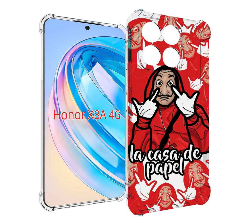 

Чехол MyPads комикс-бумажный-дом для Honor X8a, Tocco