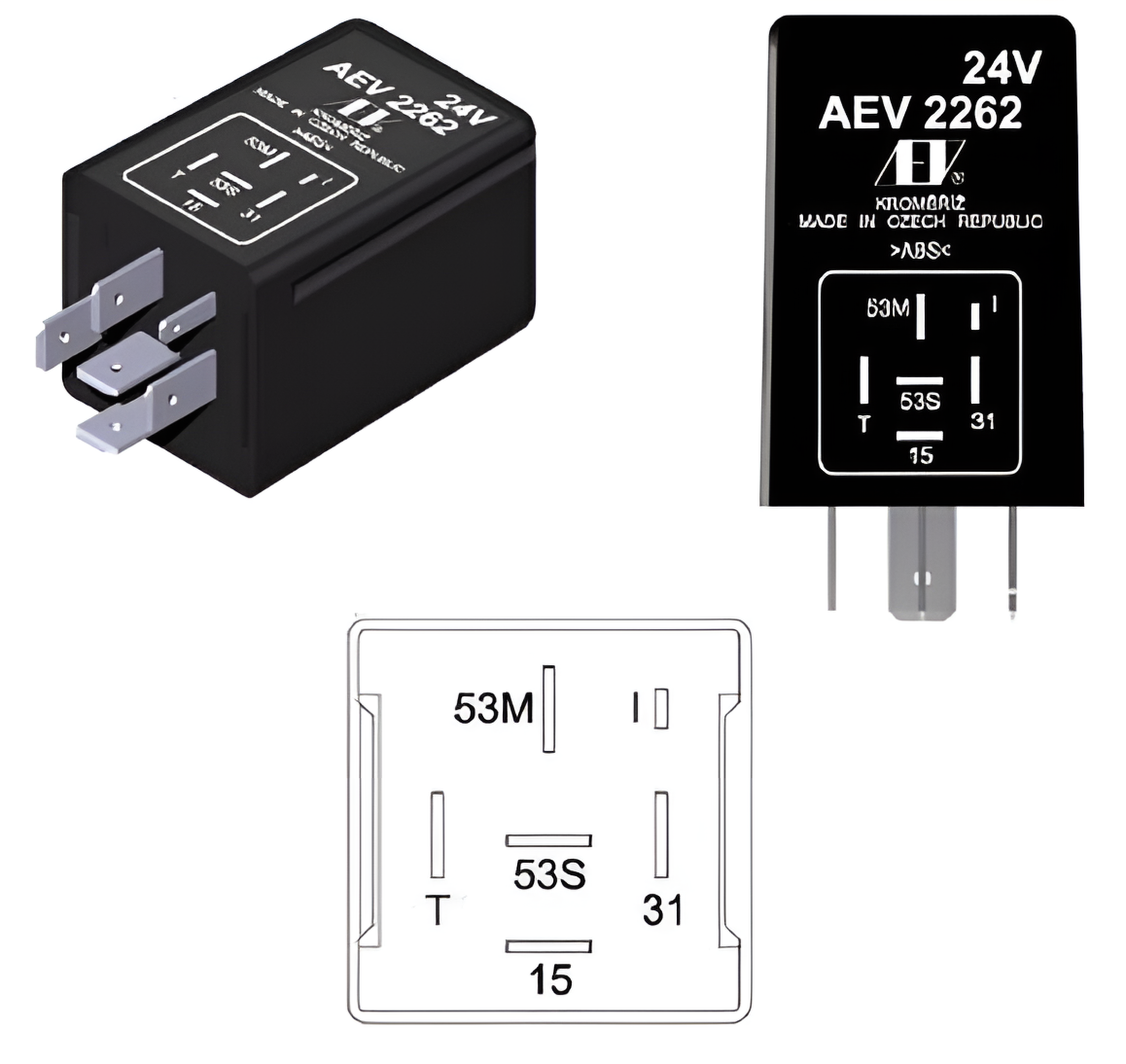 

Реле стеклоочистителя 24V МАЗ-107/НЕФАЗ AEV2262 (No name)
