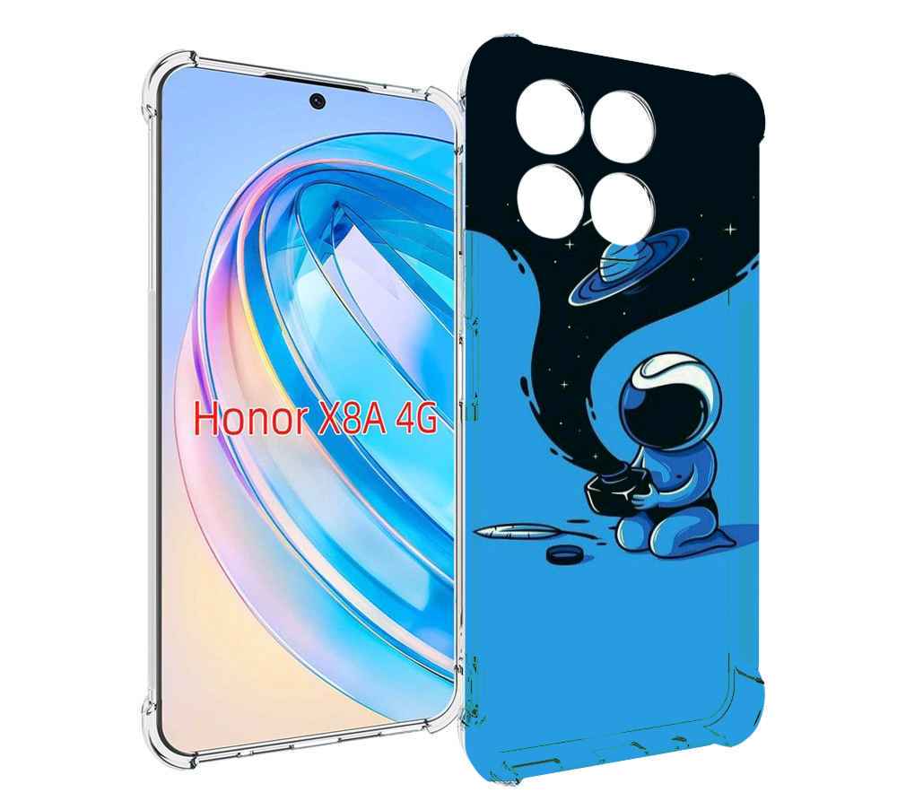 

Чехол MyPads космос из черной краски для Honor X8a, Tocco