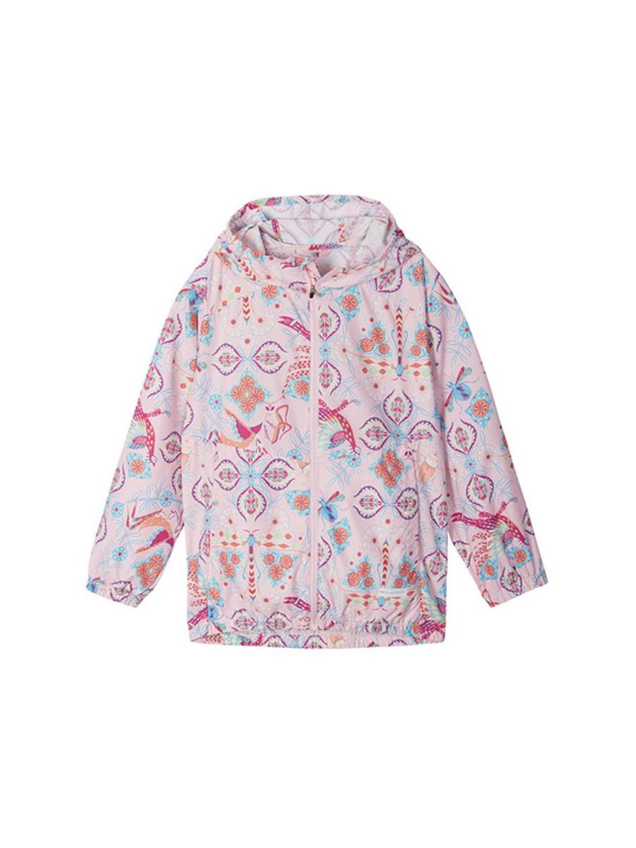 Куртка Reima для девочек, размер 128, розовая, 5315954812128 широкие брюки с анималистичным принтом для девочек